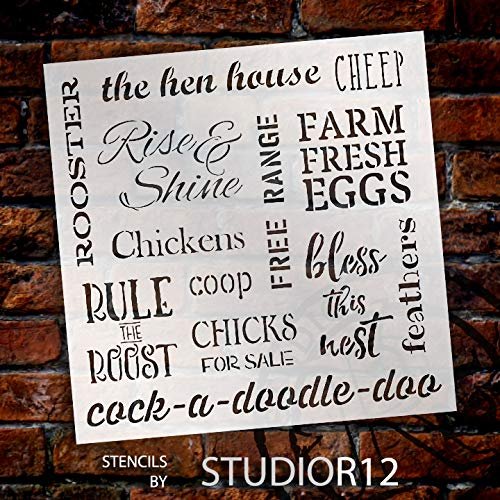 
                  
                animal,
  			
                Chicken,
  			
                chicken coop,
  			
                Chicken Stencil,
  			
                Country,
  			
                Farm Animal,
  			
                Farmhouse,
  			
                Home Decor,
  			
                Prim,
  			
                Primitive,
  			
                Stencils,
  			
                Studio R 12,
  			
                StudioR12,
  			
                StudioR12 Stencil,
  			
                Template,
  			
                  
                  