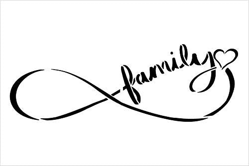 Family Infinity Symbol Stencil by StudioR12 | Reusable Mylar Template ...