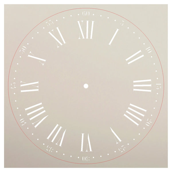 Nantucket Clock Stencil - 14 inch Clock