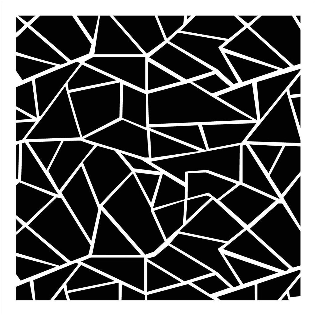  OOTSR 12 Geometric Painting Stencils, 11.4x8.3 Art