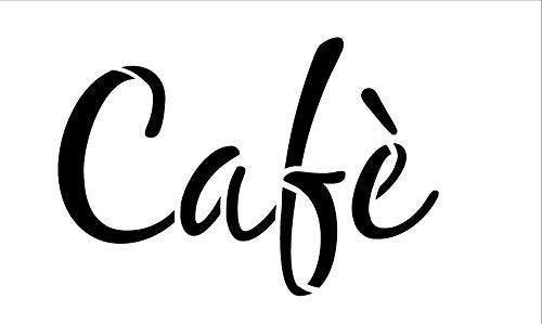 Cafe-Word Stencil - Casual Script 19 1/2