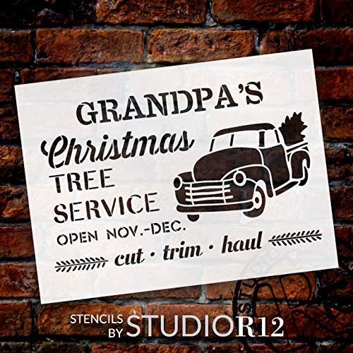 Christmas Trees Pattern Stencil by StudioR12