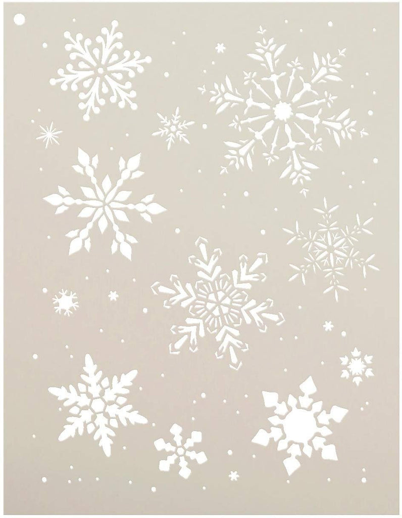 Snowflake Stencil by StudioR12 - 6 Inch Snowflake - USA Made - DIY  Christmas Decorations