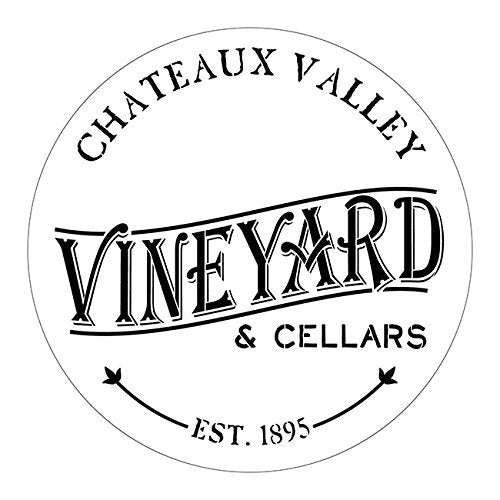 Chateaux Valley Vineyard Stencil - 18