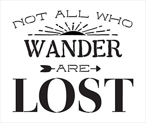 Not All Who Wander are Lost - Sunshine Stencil by StudioR12 | Reusable ...