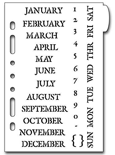 
                  
                calander,
  			
                calendar,
  			
                days of the week,
  			
                months,
  			
                Stencils,
  			
                Studio R 12,
  			
                StudioR12,
  			
                StudioR12 Stencil,
  			
                Template,
  			
                  
                  