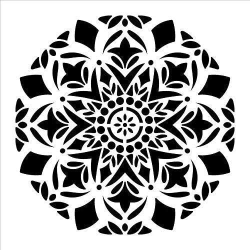 Mandala - Snow - Complete Stencil by StudioR12 | Reusable Mylar Templa ...