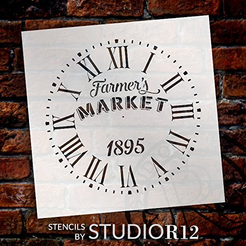 
                  
                Art Stencil,
  			
                Art Stencils,
  			
                Clock,
  			
                Clock Numerals,
  			
                Clocks,
  			
                Farm,
  			
                Farmers market,
  			
                Farmhouse,
  			
                Roman Numeral,
  			
                Roman numerals,
  			
                stencil,
  			
                Stencils,
  			
                Studio R 12,
  			
                StudioR12,
  			
                StudioR12 Stencil,
  			
                Template,
  			
                  
                  