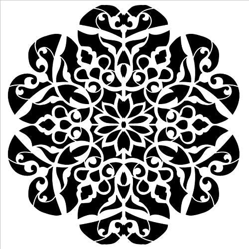 Mandala - Flower Swirls - Complete Stencil by StudioR12