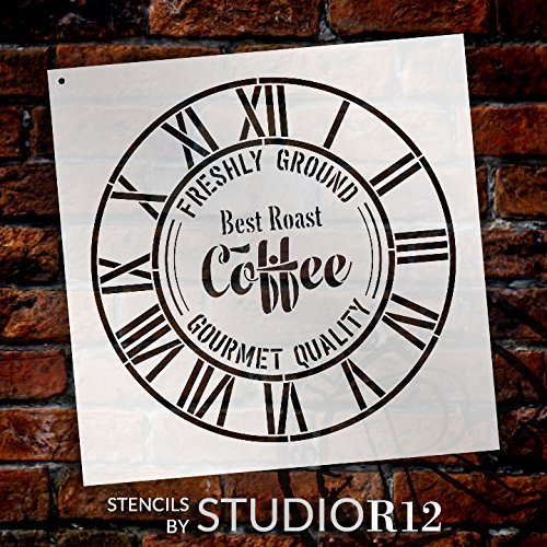 
                  
                Art Stencil,
  			
                Art Stencils,
  			
                Clock,
  			
                Clock Numerals,
  			
                Clocks,
  			
                Coffee,
  			
                Coffee shop,
  			
                Kitchen,
  			
                Roman Numeral,
  			
                Roman numerals,
  			
                Stencils,
  			
                Studio R 12,
  			
                StudioR12,
  			
                StudioR12 Stencil,
  			
                  
                  