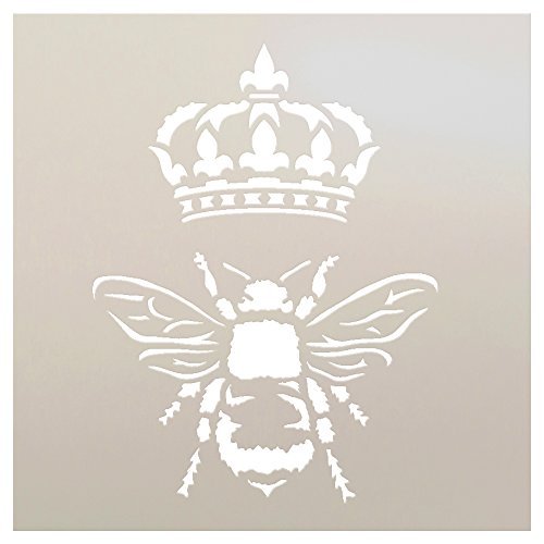 Queen Bee by StudioR12 | Trendy Art Stencil - Reusable Mylar Template | Painting, Chalk, Mixed Media | Use for Crafting, DIY Home Decor | STCL1130 | Multiple Sizes Available