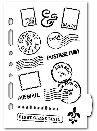 Mail Art Planner Stencil | 6 x 8.5 | STCL987