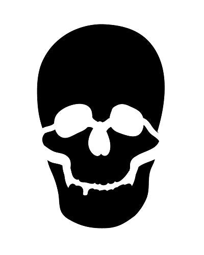Simple Skull - Art Stencil - 5