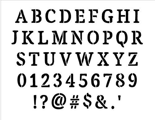 Vintage Lettering Alphabet Stencils by StudioR12