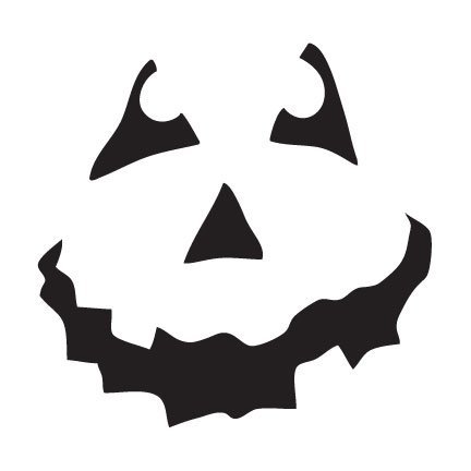 Halloween Shovel- Pumpkin Face Art Stencil- 6