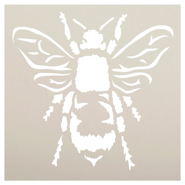 Bee Stencil by StudioR12 | Reusable Mylar Template | Use for Painting Wood, Fabric, Furniture | DIY Vintage Shabby Chic, Distressed French Country,Rustic Farm Home Decor | CHOOSE SIZE | STCL1052