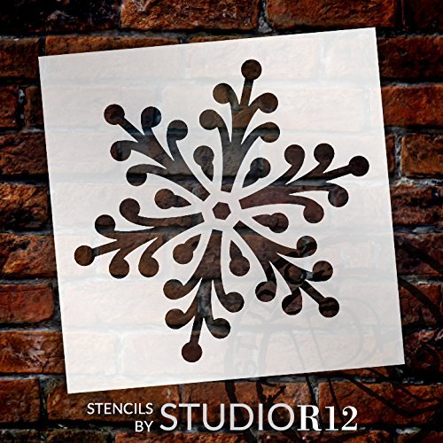 Snowflake Stencil by StudioR12  Jeweled Winter Art - Reusable Mylar T – StudioR12  Stencils