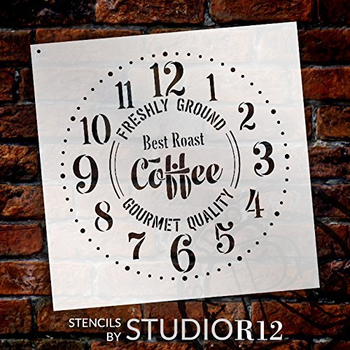 
                  
                Art Stencil,
  			
                Art Stencils,
  			
                Clock,
  			
                Clock Numerals,
  			
                Clocks,
  			
                Coffee,
  			
                Coffee cup,
  			
                Coffee shop,
  			
                provincial,
  			
                stencil,
  			
                Stencils,
  			
                Studio R 12,
  			
                StudioR12,
  			
                StudioR12 Stencil,
  			
                  
                  