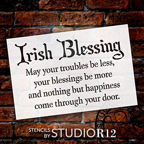 
                  
                Art Stencils,
  			
                blessing,
  			
                Faith,
  			
                friends,
  			
                happiness,
  			
                happy,
  			
                Holiday,
  			
                Home,
  			
                Home Decor,
  			
                Inspiration,
  			
                Inspirational Quotes,
  			
                Irish,
  			
                March,
  			
                spring,
  			
                St. Patrick's Day,
  			
                stencil,
  			
                Stencils,
  			
                Studio R 12,
  			
                StudioR12,
  			
                StudioR12 Stencil,
  			
                vintage,
  			
                  
                  