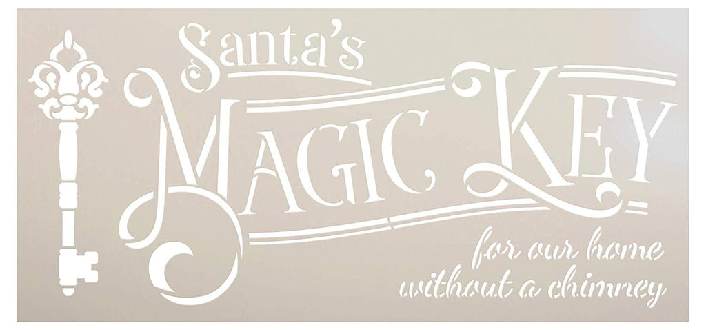 Santa's Magic Key Stencil by StudioR12