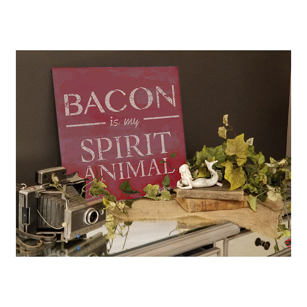 Bacon Is My Spirit Animal Stencil by StudioR12 | Breakfast Food Word Art - Reusable Mylar Template | Painting, Chalk, Mixed Media | Use for Wood Sign, Kitchen, Restaurant, DIY Home Decor SELECT SIZE