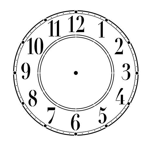 Schoolhouse Clock Stencil - 13 inch Clock – StudioR12 Stencils