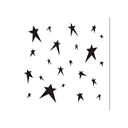 Stars Stencil by StudioR12  Primitive Pattern Art - Small 6 x 6