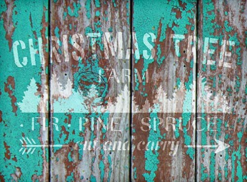 Farm Fresh Christmas Trees by StudioR12  Winter Farm Word Stencil - R –  StudioR12 Stencils