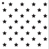 1/2 Stars Stencil by StudioR12  Simple Repeating Pattern Art- Small –  StudioR12 Stencils