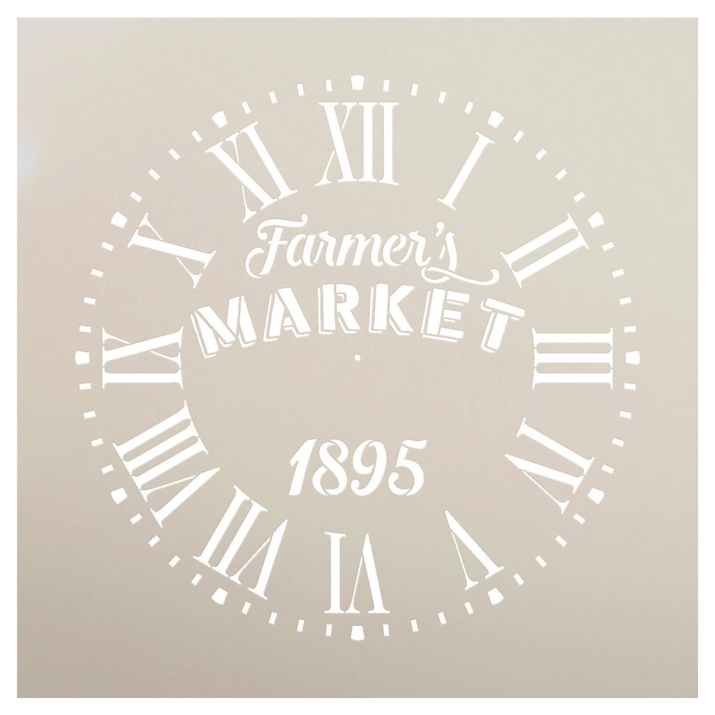 
                  
                Art Stencil,
  			
                Art Stencils,
  			
                Clock,
  			
                Clock Numerals,
  			
                Clocks,
  			
                Farm,
  			
                Farmers market,
  			
                Farmhouse,
  			
                Roman Numeral,
  			
                Roman numerals,
  			
                stencil,
  			
                Stencils,
  			
                Studio R 12,
  			
                StudioR12,
  			
                StudioR12 Stencil,
  			
                Template,
  			
                  
                  