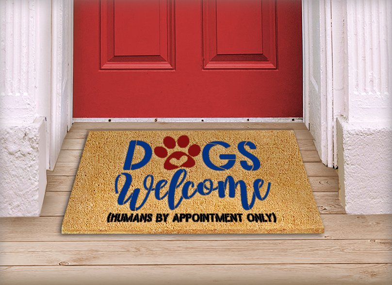 Funny Dog Doormat Dog Welcome Floor Mat Welcome Rug Shaggy Rug For Bedroom