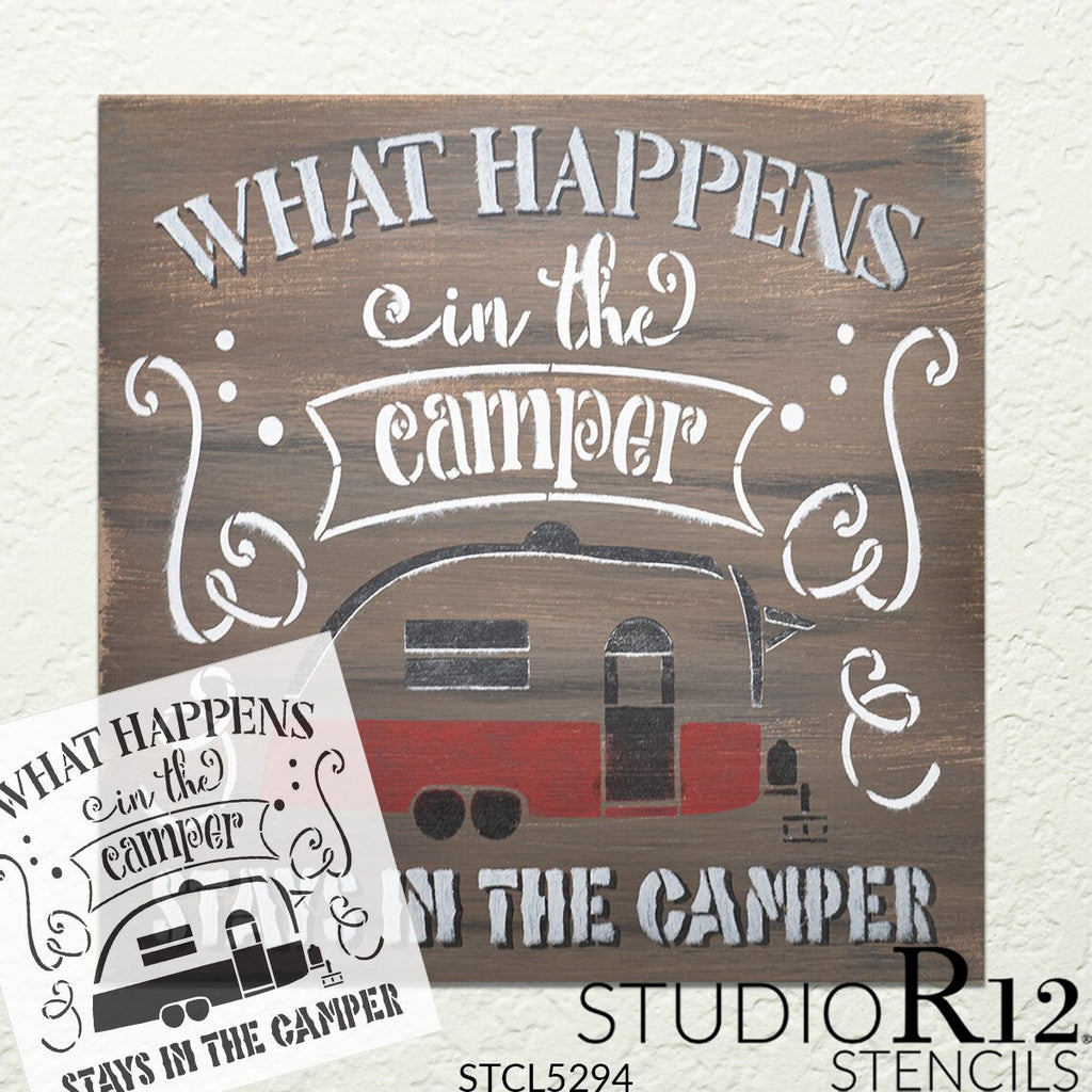
                  
                Adventure,
  			
                Camp,
  			
                camper,
  			
                campground,
  			
                Camping,
  			
                Campsite,
  			
                Country,
  			
                Home,
  			
                Home Decor,
  			
                quote,
  			
                Saying,
  			
                Sayings,
  			
                stencil,
  			
                Stencils,
  			
                StudioR12,
  			
                StudioR12 Stencil,
  			
                Template,
  			
                Travel,
  			
                  
                  