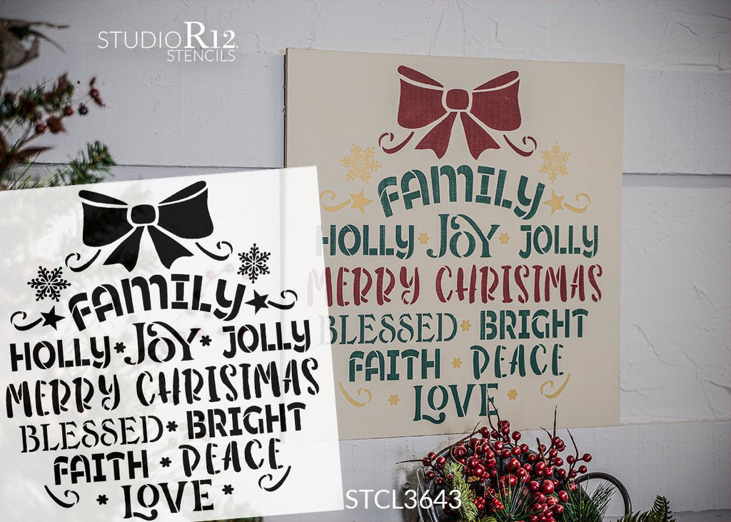 
                  
                Art Stencil,
  			
                blessed,
  			
                bright,
  			
                Christmas,
  			
                Christmas & Winter,
  			
                Faith,
  			
                Holiday,
  			
                holly,
  			
                Home,
  			
                Home Decor,
  			
                Inspiration,
  			
                joy,
  			
                peace,
  			
                ribbon,
  			
                round,
  			
                snow,
  			
                snowflake,
  			
                star,
  			
                stencil,
  			
                Stencils,
  			
                Studio R 12,
  			
                StudioR12,
  			
                StudioR12 Stencil,
  			
                Template,
  			
                wreath,
  			
                  
                  