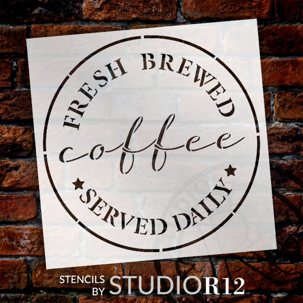 Coffee Bar Stencil