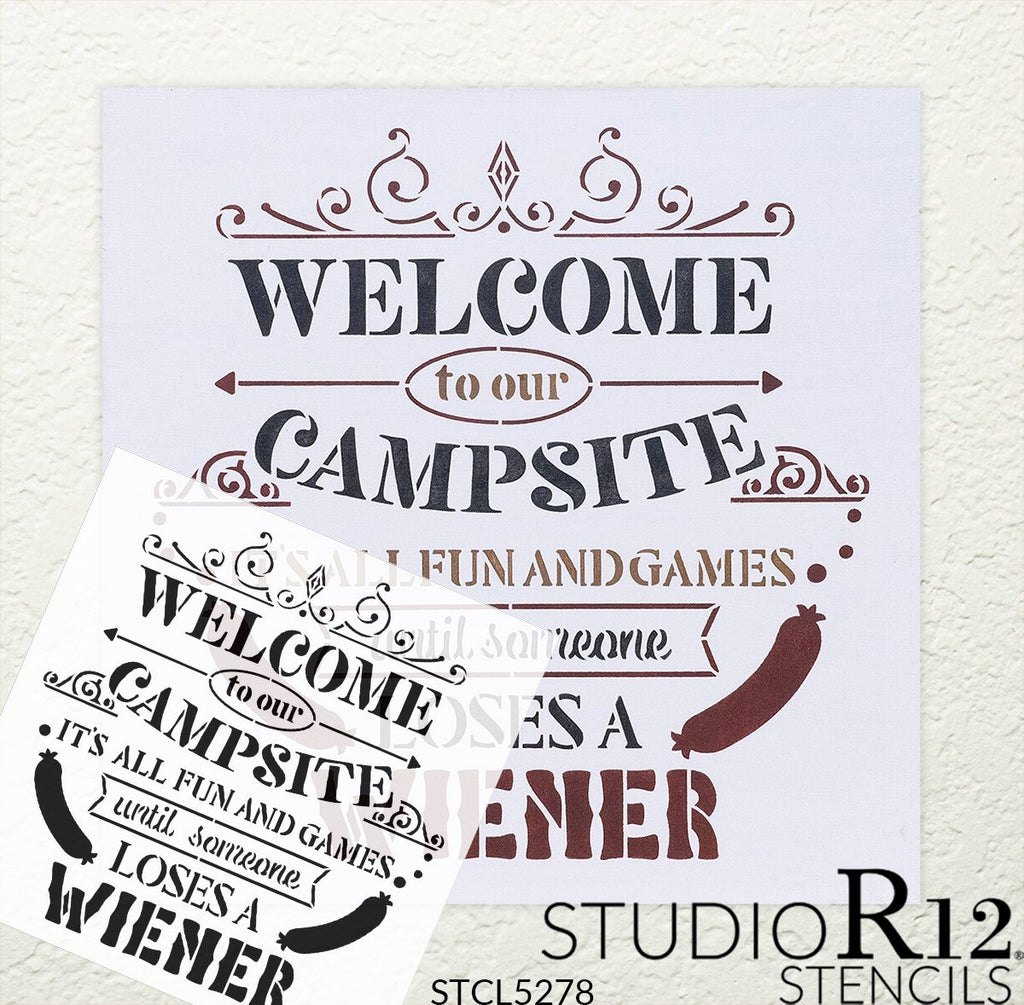 
                  
                Adventure,
  			
                Camp,
  			
                camp fire,
  			
                camper,
  			
                campfire,
  			
                campground,
  			
                Camping,
  			
                Campsite,
  			
                Country,
  			
                Farmhouse,
  			
                Fun,
  			
                funny,
  			
                Home,
  			
                Home Decor,
  			
                Quotes,
  			
                Sayings,
  			
                stencil,
  			
                Stencils,
  			
                StudioR12,
  			
                StudioR12 Stencil,
  			
                Summer,
  			
                Template,
  			
                Travel,
  			
                Welcome,
  			
                  
                  