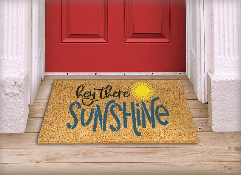 Shining Sun Rays Wall Cookie DIY Craft Reusable Stencil 