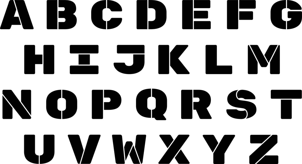 Large Letter Alphabet Stencil by StudioR12 - Select Size - USA Made –  StudioR12 Stencils