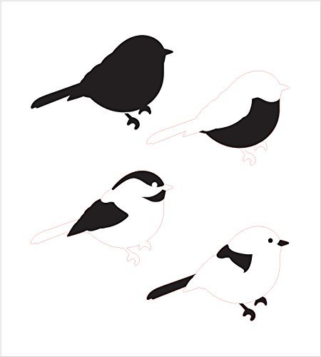 Chickadee Layered Stencil - 9 x 10 – StudioR12 Stencils