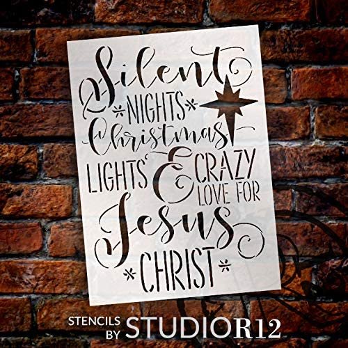 
                  
                ampersand,
  			
                christ,
  			
                Christian,
  			
                Christmas,
  			
                Christmas & Winter,
  			
                christmas light,
  			
                Country,
  			
                Faith,
  			
                Holiday,
  			
                holiday song,
  			
                Home,
  			
                Home Decor,
  			
                Inspiration,
  			
                Inspirational Quotes,
  			
                jesus,
  			
                night,
  			
                silent,
  			
                snow,
  			
                snowflake,
  			
                song,
  			
                star,
  			
                stencil,
  			
                Stencils,
  			
                Studio R 12,
  			
                StudioR12,
  			
                StudioR12 Stencil,
  			
                  
                  