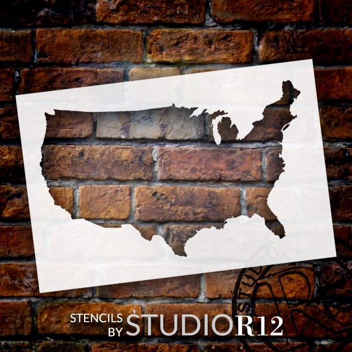 Brick Stencil Template - Reusable Wall Stencils for Painting & Home Decor - Made in USA