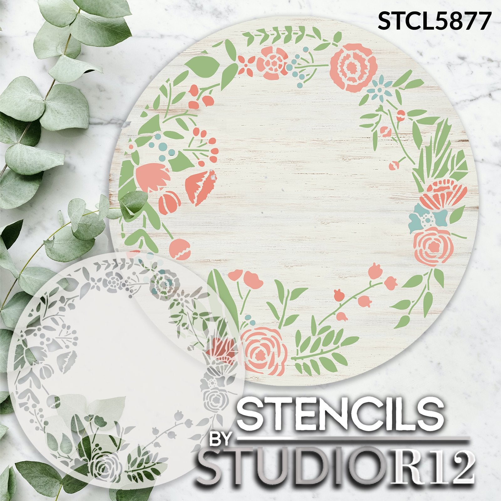 Stepped Up Stencils, Curved Floral Layering Bundle