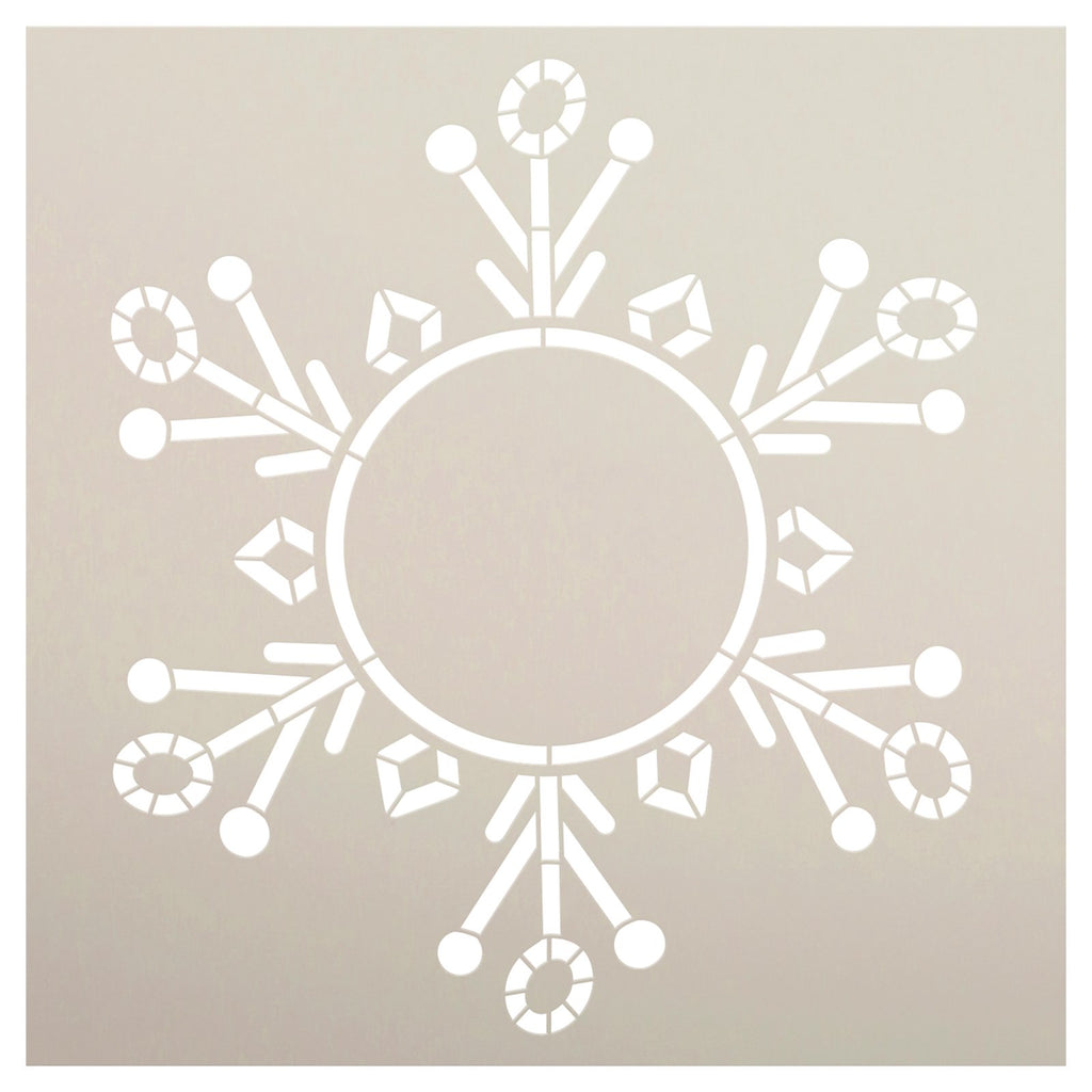 Snowflakes Stencil by StudioR12  Winter Snow Pattern - Mini 4 x 4-inc –  StudioR12 Stencils