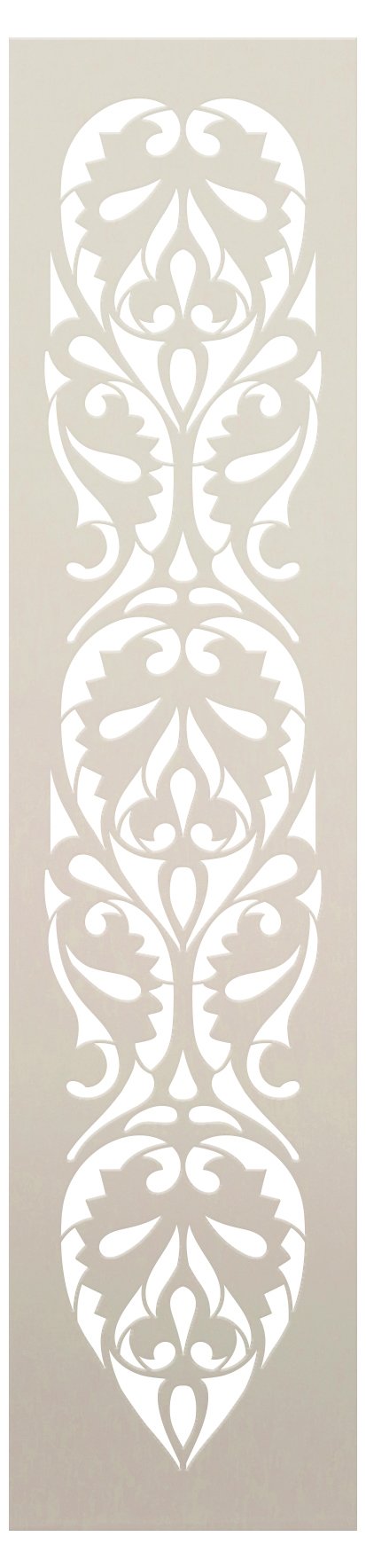 Egyptian Ornamental Leaf Band Stencil by StudioR12 | Craft DIY Repeating Pattern Home Decor | Paint Wood Sign | Reusable Mylar Template | Select Size | STCL5800