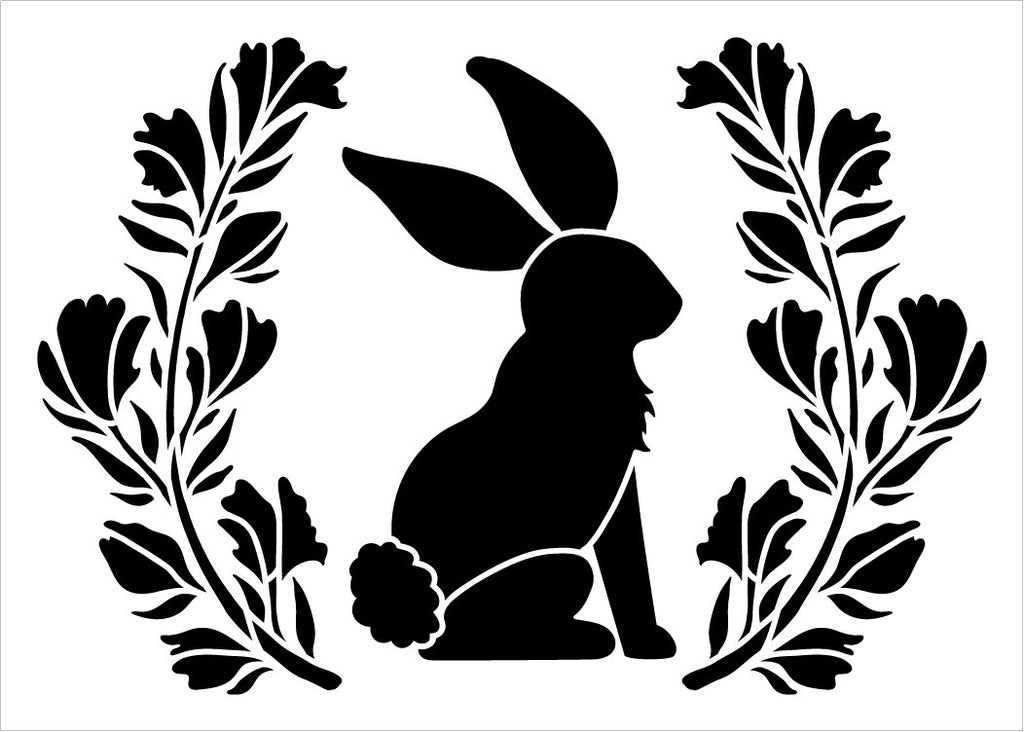 Bunny Rabbit Stencil Mylar Bunnies Rabbits Easter Stencils