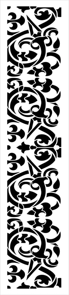 Craft Flourish Border Stencil For Mixed Media Wall Painting Art & Craft 6 x  6