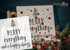 Personalized We Wish You A Merry Christmas Stencil by StudioR12, DIY  Custom Holiday Home Decor, Craft & Paint Wood Signs