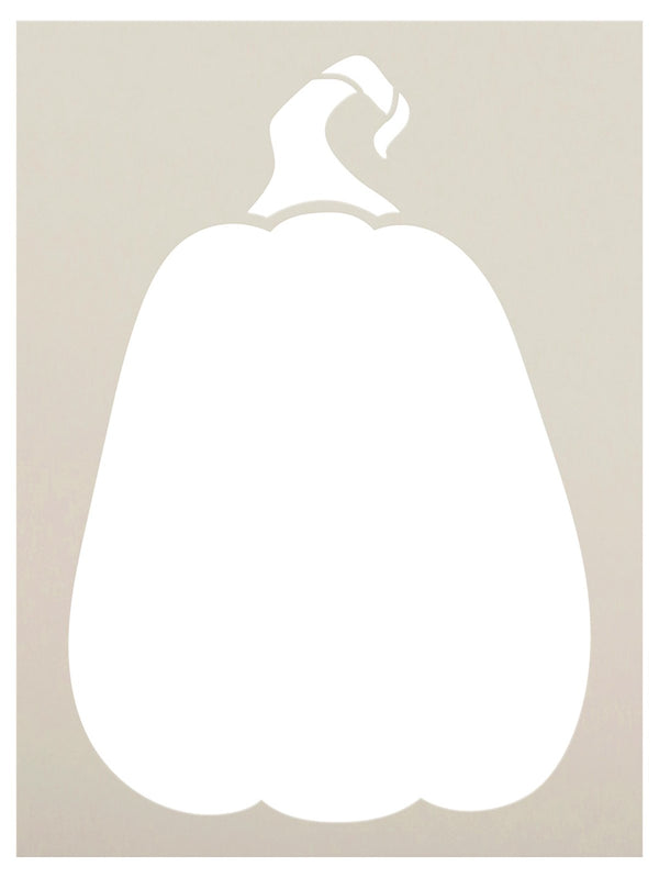 Pear Shape Pumpkin Silhouette Stencil by StudioR12 - Select Size - USA Made - Craft DIY Rustic Farmhouse Living Room Decor | Paint Fall Wood Yard Sign | STCL6779