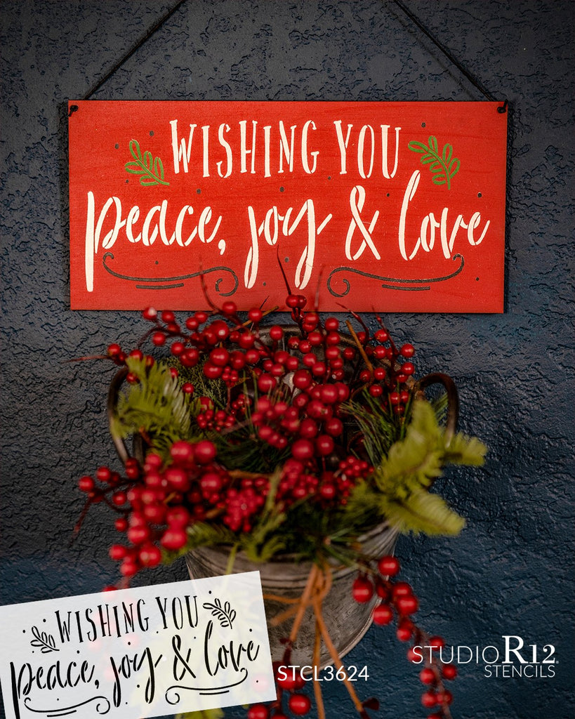 Wishing you peace love inspirational quotes Vector Image