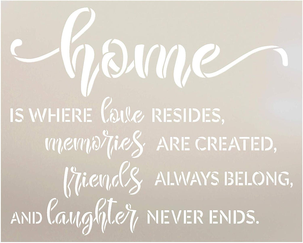 Home Is Where Love Resides Memories Are Created Friends Are Always Welcome  And Laughter Never Ends.