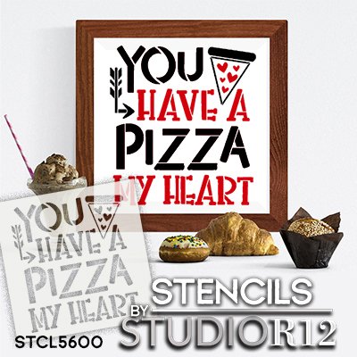 Love Heart Stencil by StudioR12, DIY Valentine's Day Home Decor, Valentine Word Art, Craft & Paint Farmhouse Wood Sign